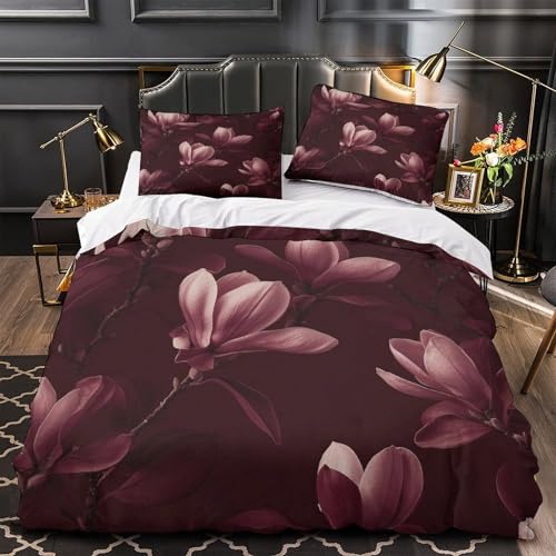 Linge de lit botanique luxe housse de couette imprimée 3D coton