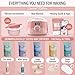 Tress Wellness Dusty Pink Wax Warmer Kit with Pink Wax Melting Bowl