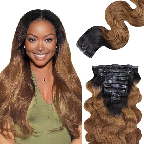 Lashey Seamless Clip in Hair Extensions Human Hair 150g 9pcs