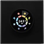 Thermostat intelligent pour le chauffage à domicile programmable avec l'application à distance et Knob Black pour les pièces de vie modernes