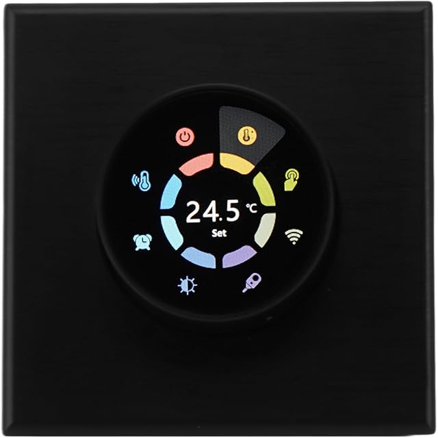 Thermostat intelligent pour le chauffage à domicile programmable avec l'application à distance et Knob Black pour les pièces de vie modernes