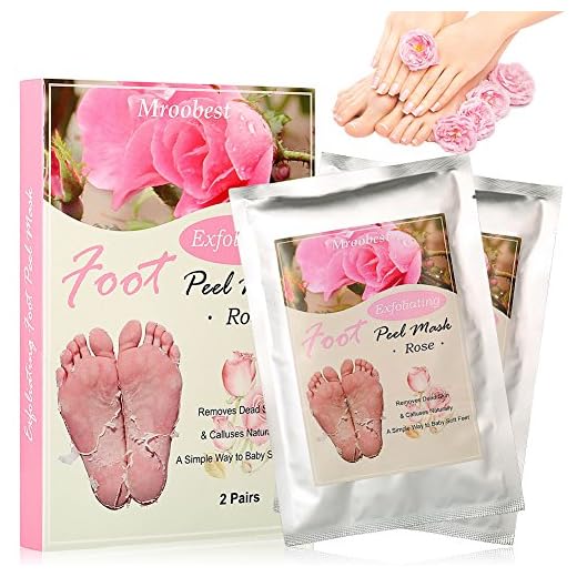 Exfoliante Pies, Mascarilla de Pies, Foot Peel Mask, 2 Pares Natural Calcetines Exfoliantes de Pies Peeling Quita Callos Elimina Piel Muerta Soft Baby Feet para Hombres y Mujeres