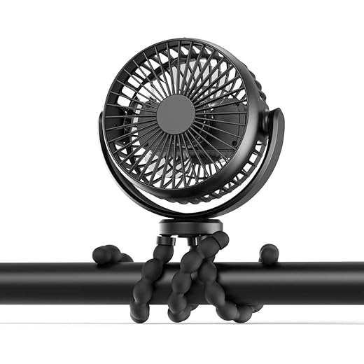 SPARKYSPROUT SS 2 in 1 Battery Operated Portable Fan with 52