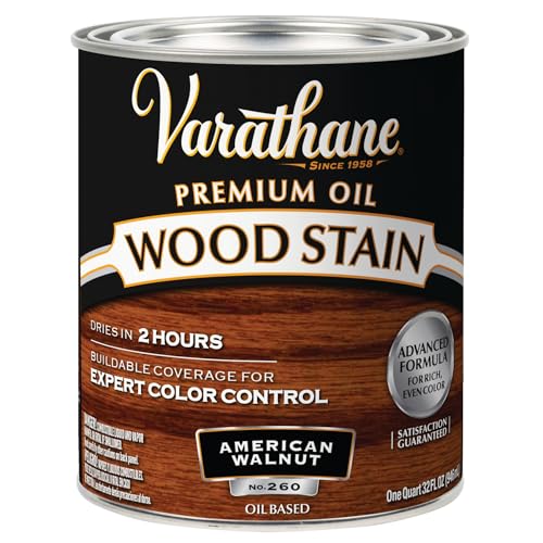 Rust-Oleum Varathane 211727H Premium Wood Stain, Quart, Amer...