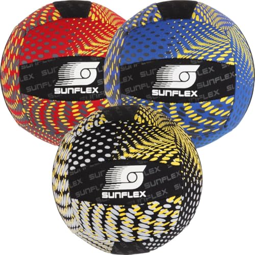 Sunflex Neopren Zubehör Beach und Funball Splash Größe 5 in schwarz | Volleyball weich und leicht für den Strand und das Wasser | extrem robust und für Jede Altersgruppe