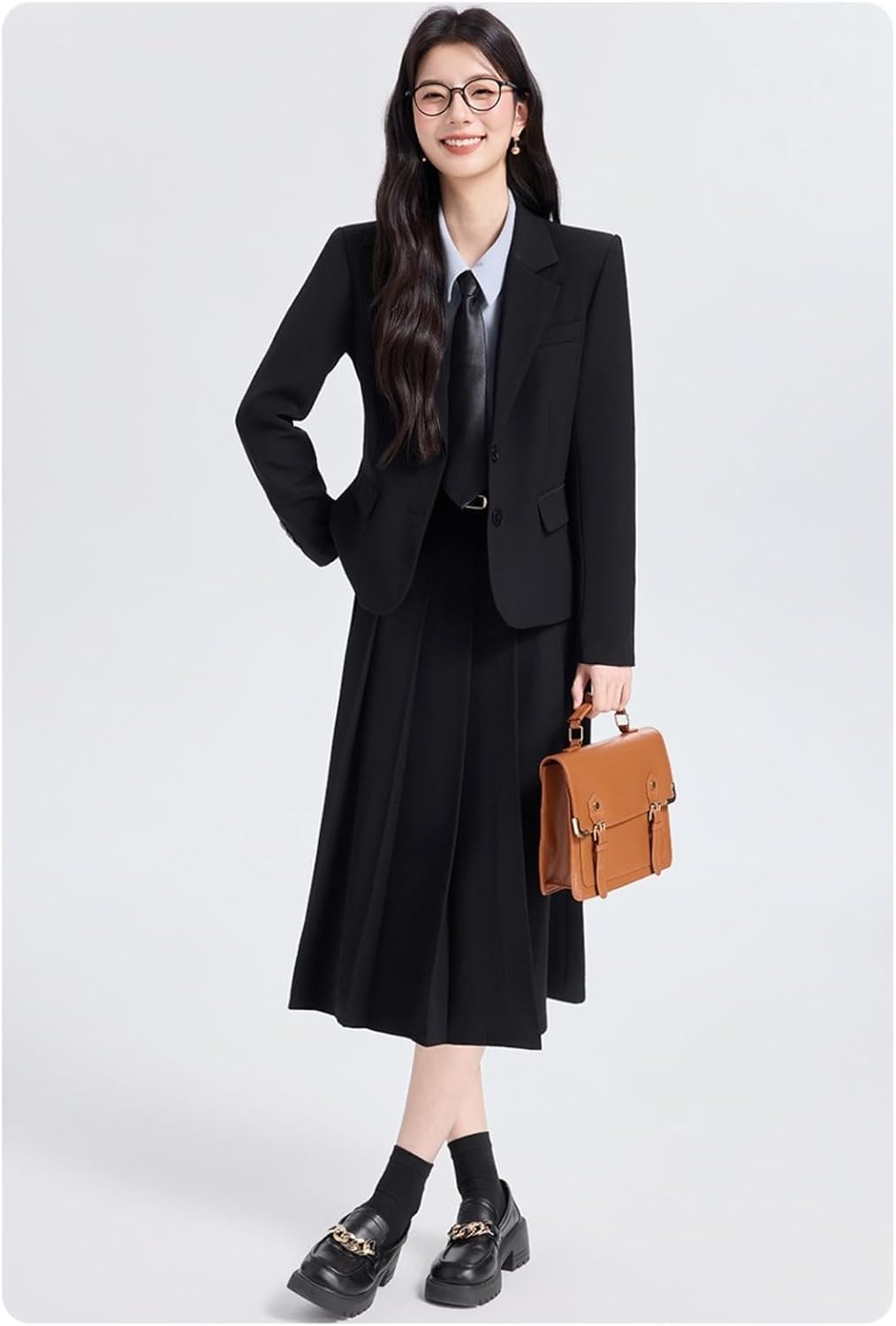 Women's Blazer and Skirt Set for Hostess Formal Office Workwear