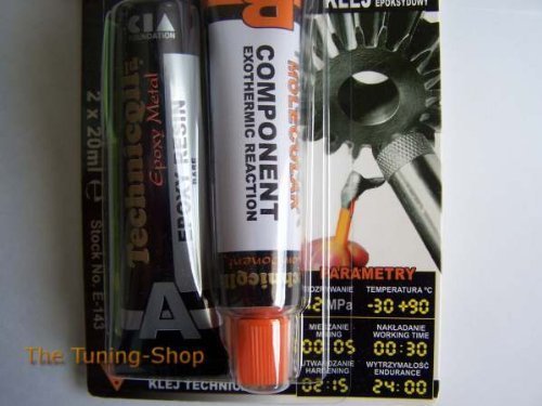 VERY STRONG EPOXY ADHESIVE GLUE FOR METALS alloy steel bronze etc 2 x 20ml COLD WELD new