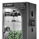 AC Infinity AI Grow System 2x4, 2-Plant Kit w/Self-Learning AI Controller, Dynamic Airflow & LM301H LED Lighting Control, 2000D Mylar Tent w/Lab-Tested Reflectivity, Largest Zippered Window