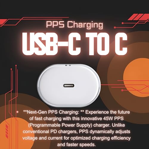 Image of Nothing 45W USB-C Charger for CMF Phone 1, Nothing Phone 2A Plus, Phone 2A, Phone 2, Buds | Rapid Fast Charging Adapter with PPS /PD | Universal USB-C Compatibility | Quick Charge Adaptor, 45W, White