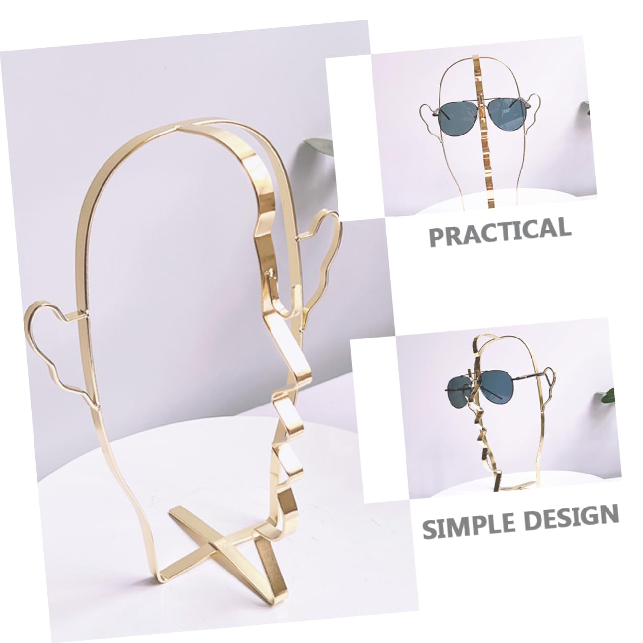 LIFKOME Espositore Per Occhiali Da Sole Ironico Supporto Pratico Per Occhiali Da Sole e Ottici Organizer Per Vetrina e Uso Quotidiano