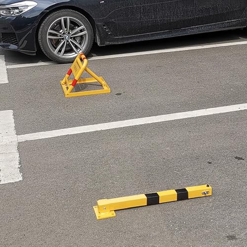 Barrera de aparcamiento para entrada, poste de tope de coche resistente para seguridad de garaje y protección de vehículos