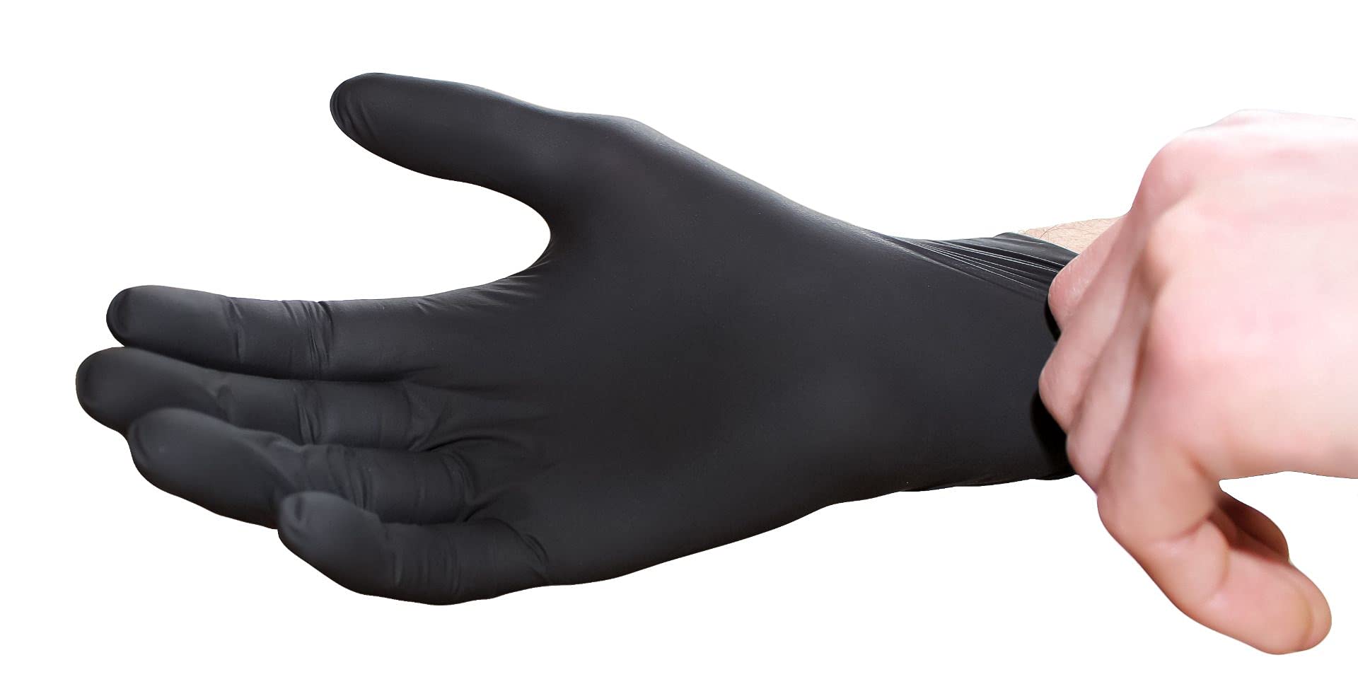 Medi-Inn Latex Black Einmalhandschuhe schwarz puderfrei (Größe M, 10 x 100 = 1000 Stück)