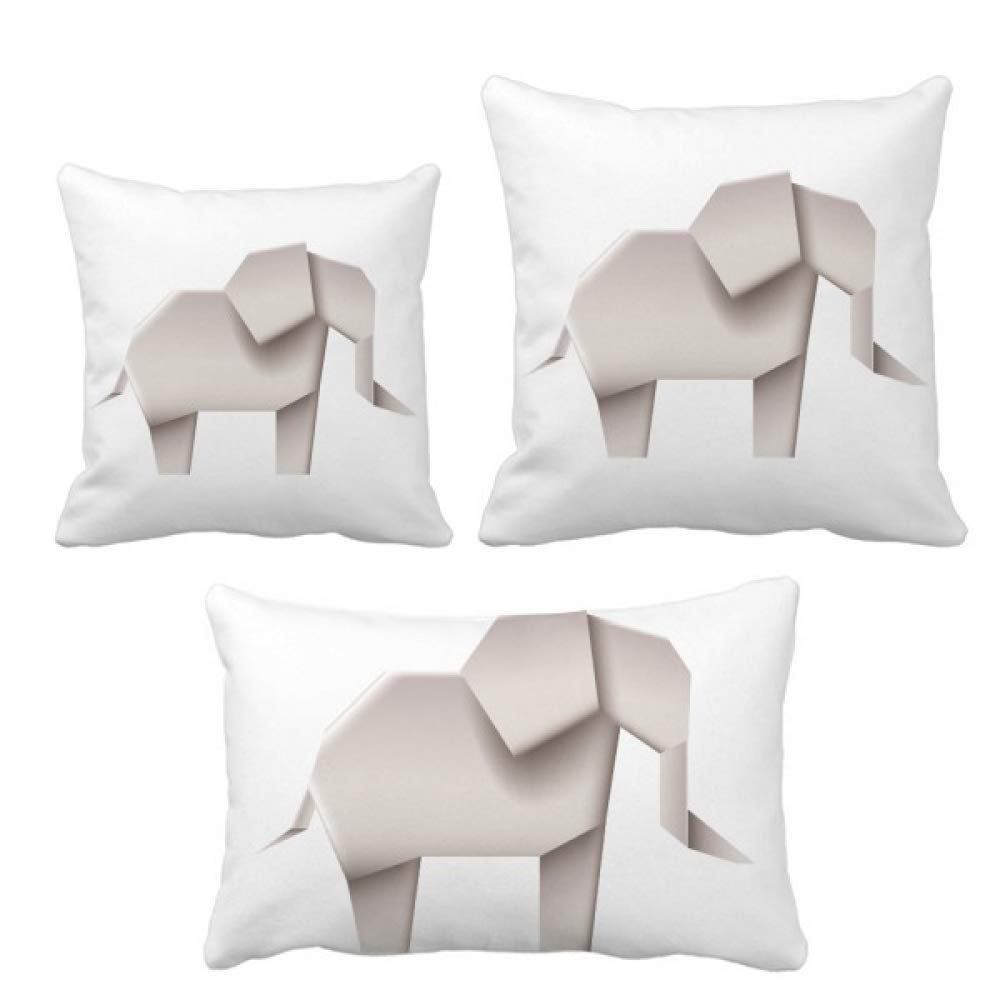 Housse de coussin éléphant géométrique abstrait par DIYthinker pour décoration maison