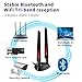 WiFi 6 6E Tri-Band 2.4GHz/5GHz/6E Magnetic Base Antenna for PC Desktop Computer Motherboard WiFi Router, Eifagur