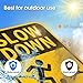 GicnKeuz Slow Down Kids and Pets at Play Sign, 18 x 12 Inches Slow Children at Play Sign for Streets & Neighborhoods, Engineer-Grade Reflective Aluminum, Rustproof & Fade-Resistant, Outdoor Use. (2 Pack)