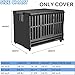 38 inch Heavy Duty Dog Crate Covers Durable 600D Polyester Insulated Dog Kennel Cover Soundproof Windproof Rainproof Shading Fit for Wire Dog Cage Covers with Breathable Side Window ( ONLY COVER)