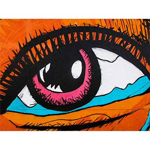 Graffiti Mural Crying Eye Eyeball Wall Art Print