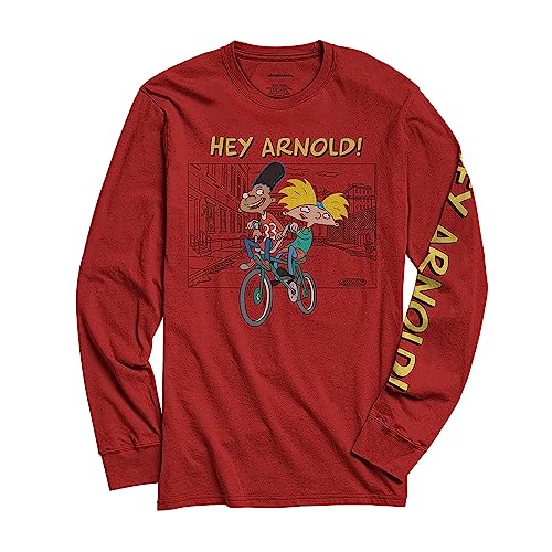 Chemise Nickelodeon homme années 90 haut vintage nostalgique Razmoket et Hey Arnold