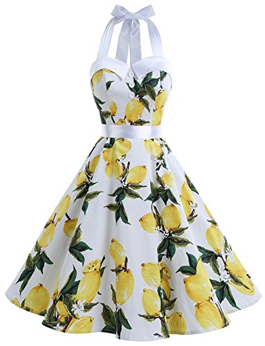 vintage lemon dress