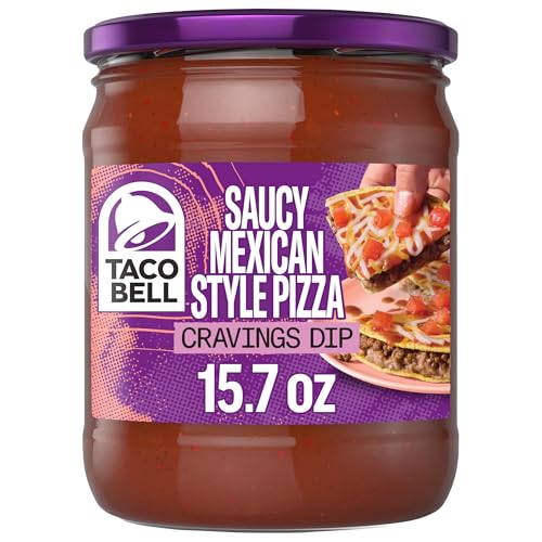 Taco Bell Saucy Mexican Style Pizza Cravings Dip, 15.7 oz Jar