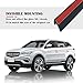 13Ft Car Door Rubber Seal Strip,Silent & Dustproof Rubber Car Window Seal Strip,Universal V-Shaped Self Adhesive Automotive Window Seals Trim with Installation Tool