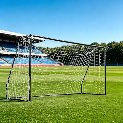 Garvee Soccer Goal Soccer Goals for Backyard 12 x 6FT Soccer Net with Weather Resistant Steel Metal Frame Heavy Duty Soccer Training Equipment