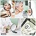 B Beauty Planet 40X Magnifying Mirror, Hand Mirror with Handle, Double Sided Hand Mirror with 40X/1X Magnification, Travel Essential Portable Foldable Makeup Mirror for Precision Makeup Green