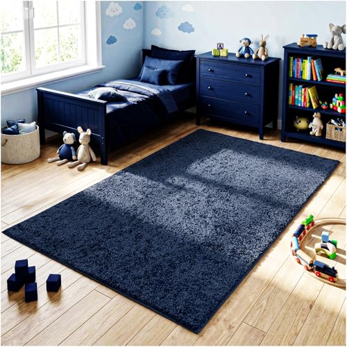 Tapete KOECKRITZ Kids 5'x7' Rectangular Azul Marino miniatura 2