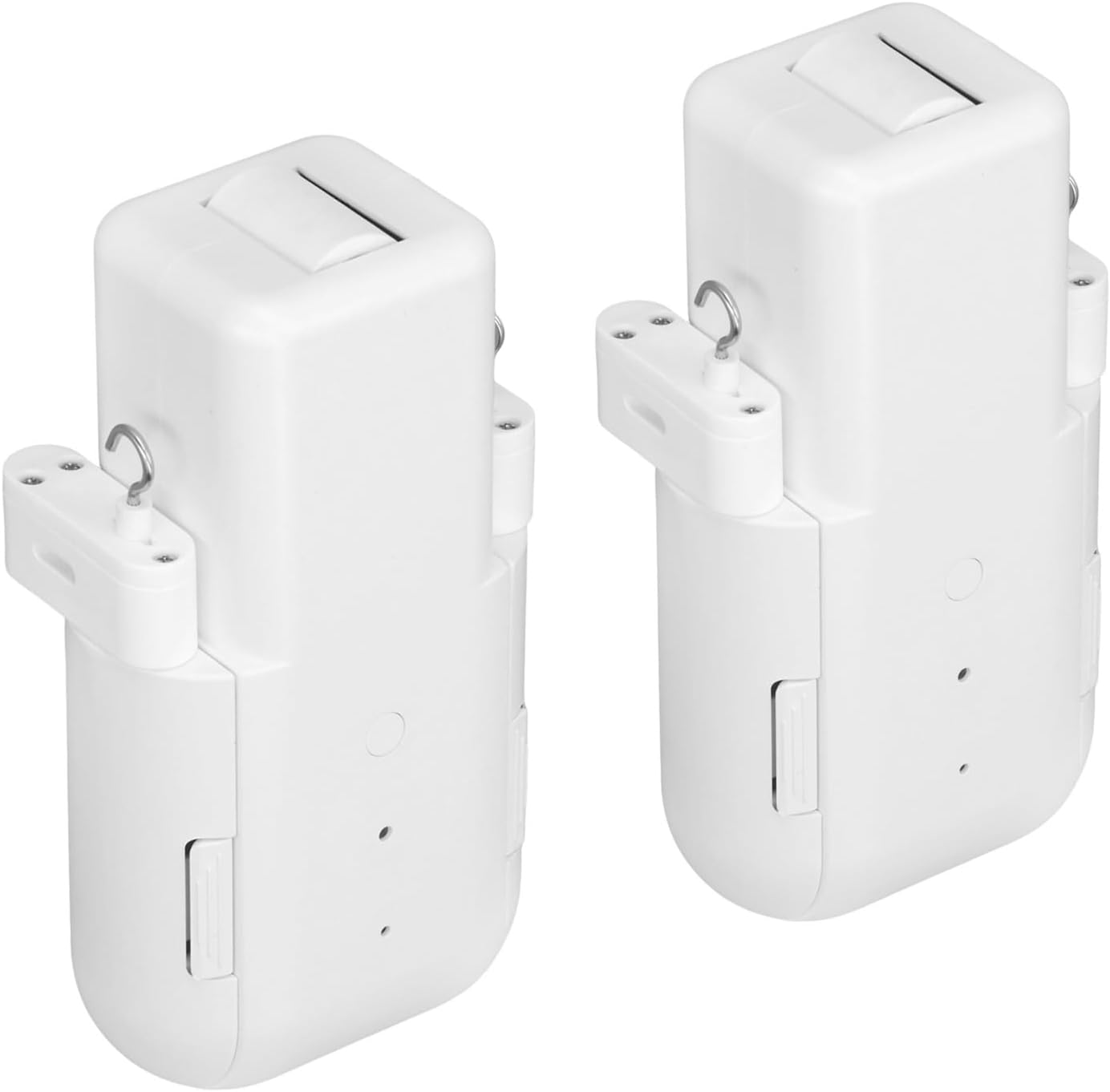Dpofirs Automatic Curtain Opener, WiFi Bluetooth Electric Curtain Robot Voice Control with APP Timer, 2Pcs Smart Curtains Home Device for T Rail U Rail Roman Rod