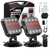 Wireless Bluetooth Magnetic Trailer Lights, Fast Charging LED Trailer Light Kits, IP65 Waterproof10H Battery...