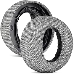 Yaowanguan Lino Almohadillas de Repuesto para Sony Playstation 5 PS5 Pulse 3D Auriculares inalámbricos,Gris Reparar Auriculares de Espuma viscoelástica, Almohadillas para los oídos, Copas, Fundas