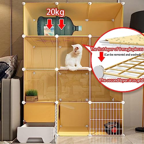 Grand parc pour chat avec bac : la solution contre les bêtises en intérieur - 6