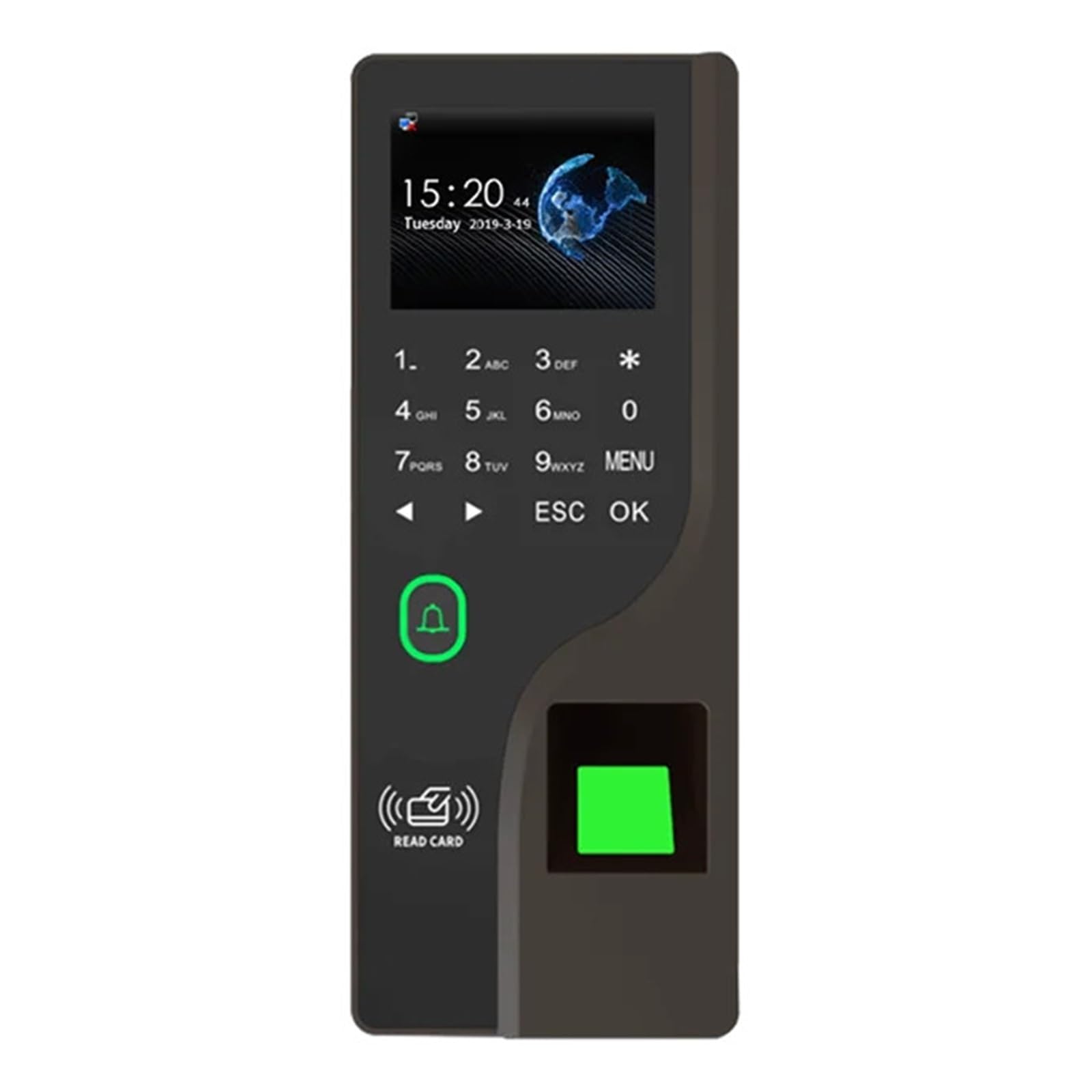 2.4 Software for presenze con orologio for impronte digitali Password cloud Controllo accessi RFID Scanner for impronte digitali Presenza di impronte digitali for dipendenti Per uffici, fabbriche, hot