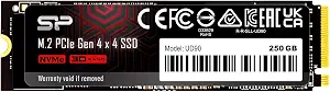 Silicon Power 250GB UD90 NVMe 4.0 Gen4 PCIe M.2 SSD R/W up to 5,000/3,850 MB/s (SP250GBP44UD9005)