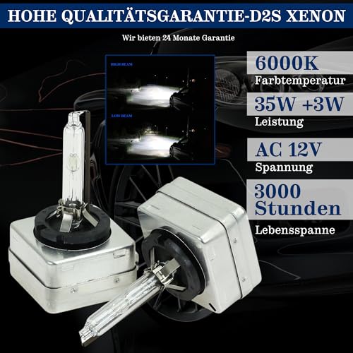 Super Vision D3S Xenon Brenner Scheinwerfer Lampen 6000K 8000K 2x (Weiss)