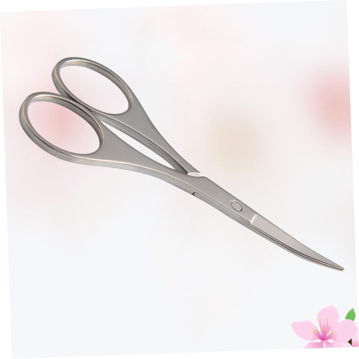 1pc Safety Stainless Steel Nasal Hair Scissors Eyebrow Trimmer Precision Blades for Safe Trimming for Nose Hair Eyebrow Grooming Compact Design for Easy Handling