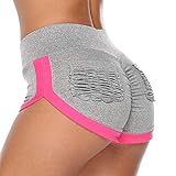 High Waist Leggings Shorts mit Taschen Push Up Fitness