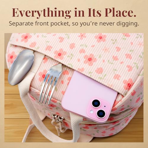 Image of LOVELYWIND Lunch Box for Women Cute Lunch Bags for Women Lunch Tote Bags Reusable Insulated Lunch Box Large Capacity Reusable Insulated Cooler for Work or Travel Gifts or Beach