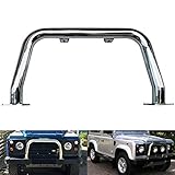 Barre pare-buffle en chrome poli pour LR Defender 90 110 1983-2016