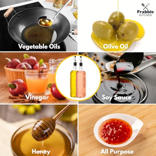 Image of Food Grade Plastic Oil Dispenser 900ml with Steel Pourer & Lid (1 Pack) - Cooking Oil Dispenser for Kitchen - Oil Bottle for Kitchen Storage for Refined Oil,Vinegar,Sauce,Honey