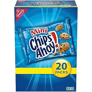 Chips Ahoy Mini Chocolate Chip Cookies, 1oz Pouches, Pack of 20 bundled by Schoolhouse Snacks