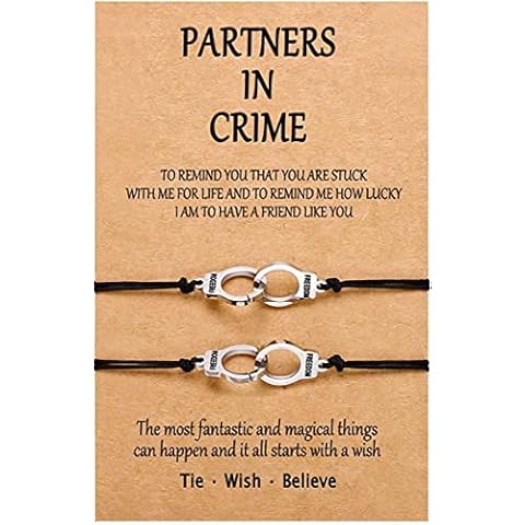 VGWON Pinky Promise Bracelets for Best Friends Matching Bracelets for Couples Lovers Boyfriend Girlfriend Gift for Teen Boys and Girls Friendship Bracelets Adjustable Length Handcuffs 2pc/set Cover