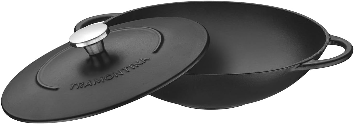 Tramontina Trento Wok 32 cmEnamel Cast Iron