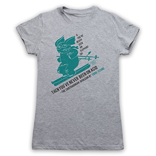 T-shirt Izzard Elephant Skiing pour afficher un style drôle