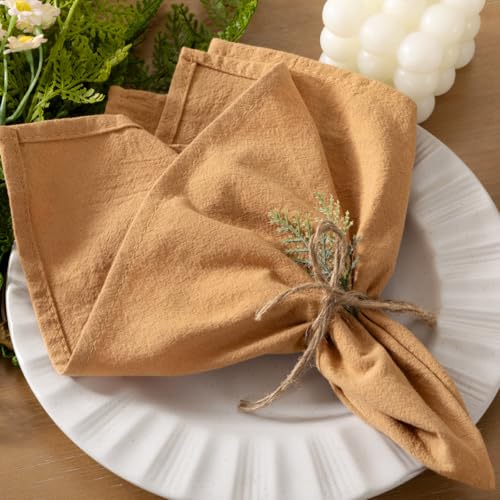 Cloth Napkins Fall Washable Reusable Linen Wedding Party Home Table Decor