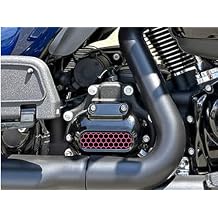 Kustom Cycle Parts Hexagon - Honeycomb Pattern Metal M8 Transmission Cover Insert! Compatible with Harley Davidson M8 Motors. Pink Hexagon