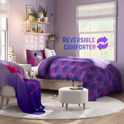 Image of Supergirl Movie Bedding Set, Full Size, 5-Piece Super Soft Cozy Reversible Comforter & Sheet Set (Officially Licensed Product) by Franco
