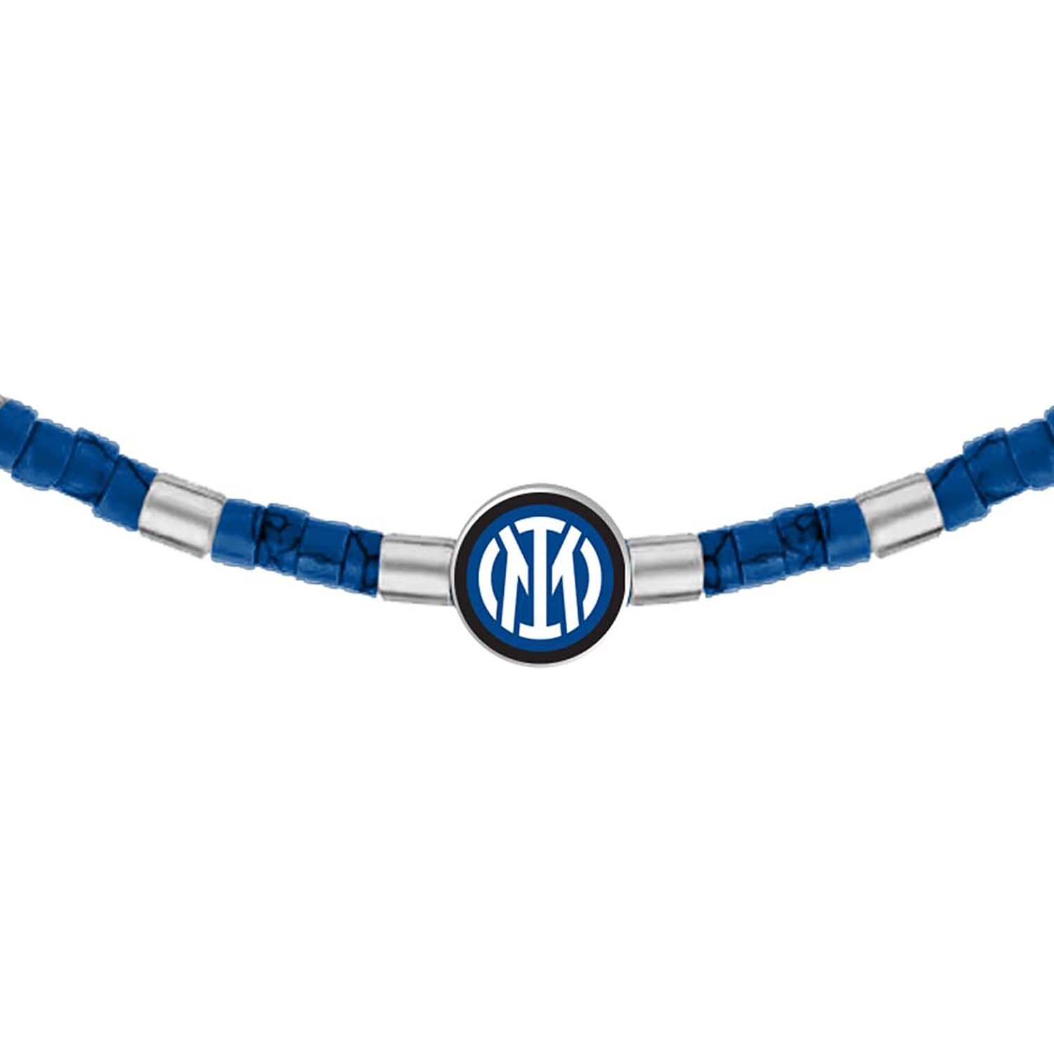 Clondo Collana Uomo Donna Inter in Acciaio Inossidabile – Prodotto Ufficiale Calcio – Gioiello con Logo – Idea Regalo Elegante per Tifosi Neroazzurri – Ragazzo e Ragazza