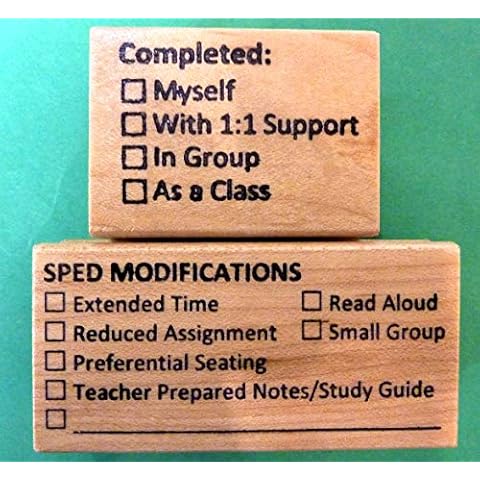 Completed:/SPED Modifications Stamp Combo for Special Education Teachers Cover