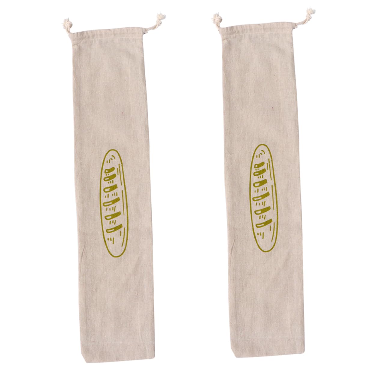 Bolsa para pan de lino reutilizable con cordón para una cocina sostenible
